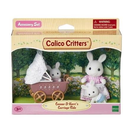 Calico Critters Connor N Kerri's Carriage Ride, Dollhouse Playset with Figures and Accessories