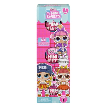 LOL Surprise Loves Mini Sweets Dolls Exclusive 3-Pack Dolls, 3 Inch