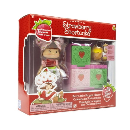 Strawberry Shortcake Poseable Doll & Berry Bake Shoppe Playset with Oven, Children Ages 3+