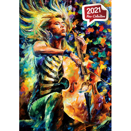 Anatolian Puzzle - Fabolous Cellist - 1000 Piece Jigsaw Puzzle #1108, Multicolor