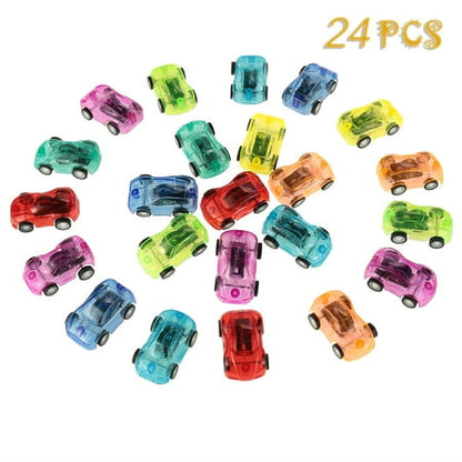 Springcorner 24 Pcs Party Favor Cars, Pull Back Race Car Toys Treasure Box Toys for Classroom Mini Toy Cars, Carnival Prizes Goodie Bag Stuffers Pinata Fillers for Kids