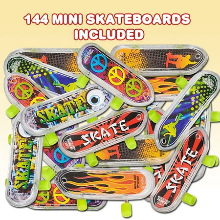 ArtCreativity Mini Finger Skateboards 2 in. Party Favors & Fillers for Kids Birthdays, Pack of 144