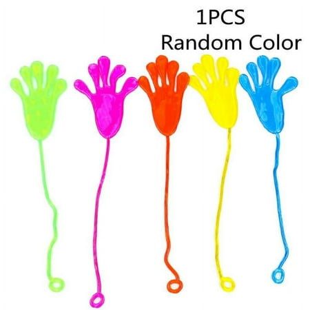 1x Stretchy Sticky Hands Palm Toy Kids Christmas Birthday Party Fillers Bag P7G1