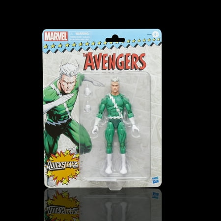 Marvel Legends Series Quicksilver, Retro Marvel Comics Collectible Action Figure, Christmas Stocking Stuffers for Kids, Only at Walmart