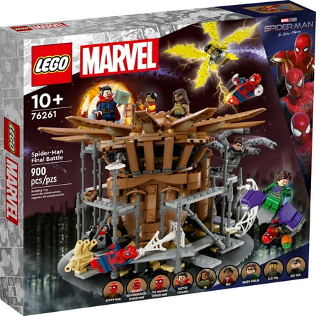 LEGO Marvel Spider-Man Final Battle Building Toy Set, Collectible Spider-Man Toy with 9 Minifigures, 76261