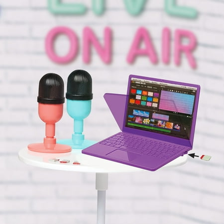 My Life As Podcast Playset for 18” Doll, Multi-Color, Children Age 5 Years & up