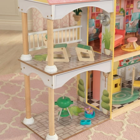 KidKraft Lola Mansion Wooden Dollhouse with 30 Accessories