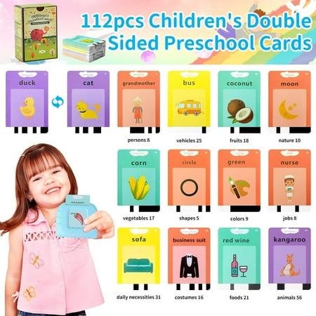 Toddler Talking Flash Cards for Kids with 224 Sight Words, Speech Therapy, KANAVI BGP Toys, Autism Sensory Toys, Ideal Learning Educational Gifts for Age 1 2 3 4 5 Years Old Boys and Girls