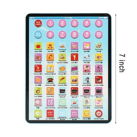 XUYAN Learning Tablet with ABC/Words/Numbers/Games/Music Interactive Educational Electronic Learning Pad ToysPreschool Children Toys Toddler Gifts for Boys and Girls