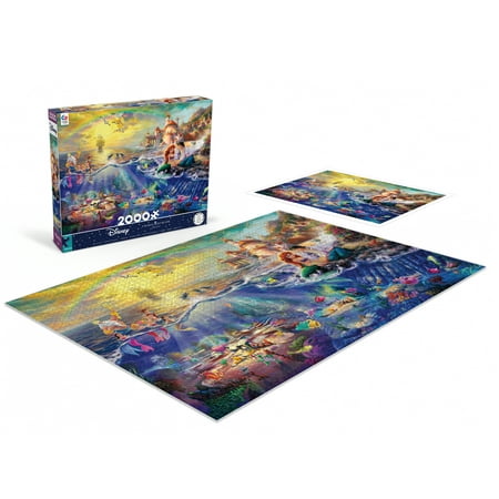 Ceaco 2000-Piece Thomas Kinkade Disney The Little Mermaid Interlocking Jigsaw Puzzle