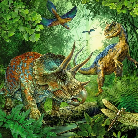 Ravensburger - Dinosaur Fascination - Three 49 Piece Kids Jigsaw Puzzles