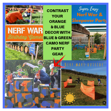 Wishery Nerf Party Supplies Favors Compatible with Nerf Guns 8 Kids Birthday Party Accessories Pack Darts Face Masks Tactical Safety Glasses