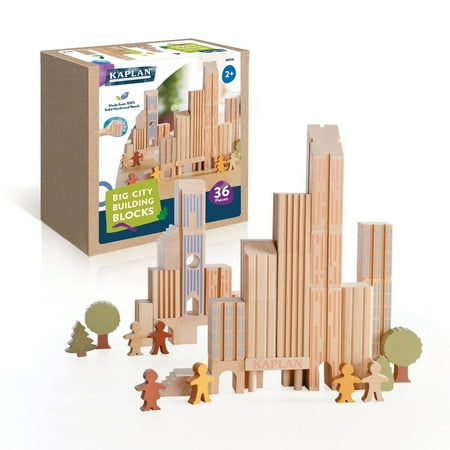 Kaplan Early Learning Big City Building Blocks - Set of 36