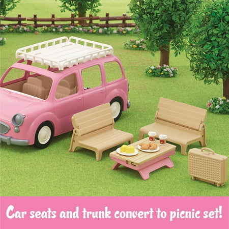 Calico Critters Family Picnic Van, Toy Vehicle for Dolls with Picnic Accessories