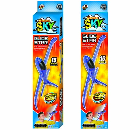 Ja-Ru Radical Sky Glide Star Foam Glider Novelty Toy, Random Color, Child