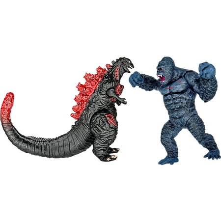 TwCare Set of 10 Mechagodzilla vs Kong Dinosaur Dragon Toys Movable Joint Action Figures, King of The Monsters Shin Ultima Gamera Mecha Ghidorah Skull Crawler Destoroyah Cake Toppers Pack