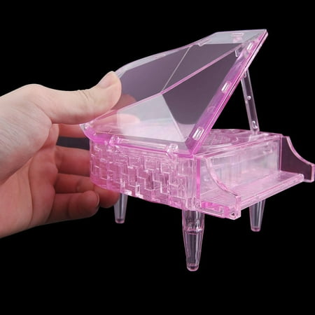 ForestYashe Fidget Toys 3D Piano Building Blocks Puzzle Children Diy Puzzle Creative Knife Pink