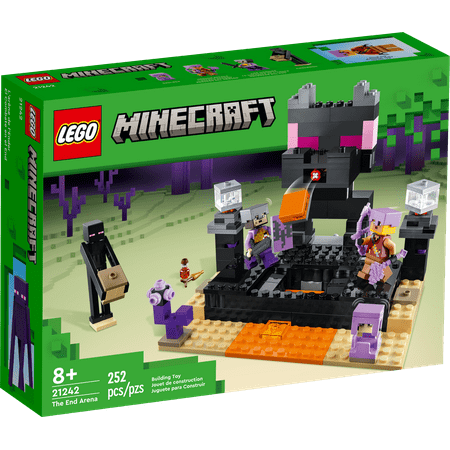 LEGO Minecraft The End Arena, Ender Dragon Battle Set, Multiplayer Set Includes Mobs, Shulker and Enderman, Minecraft Gift and Educational Toy for Kids, Boys and Girls, 21242