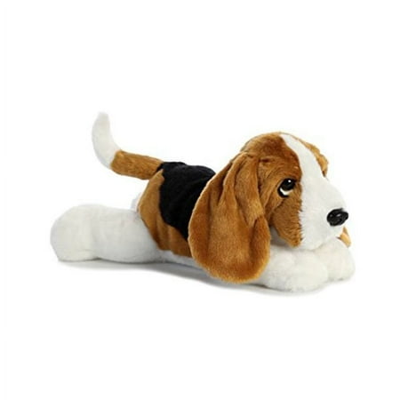 Aurora - Medium Brown Flopsie - 12" Basset Hound - Adorable Stuffed Animal