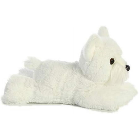 Aurora - Small White Mini Flopsie - 8" Windsor Westie - Adorable Stuffed Animal