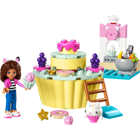 LEGO Gabby's Dollhouse Bakey With Cakey Fun 10785 Building Toy Set for Fans of the DreamWorks Animation Series, Pretend Play Kitchen, Oven and Giant Cupcake to Decorate, Gift for 4+ Year Olds