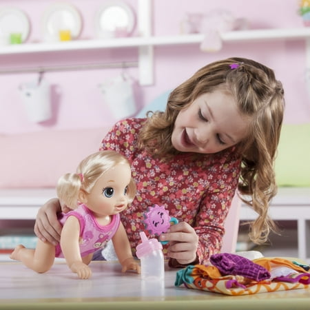 Baby Alive Baby Go Bye Bye Blonde Doll, 30+ Phrases -English & Spanish