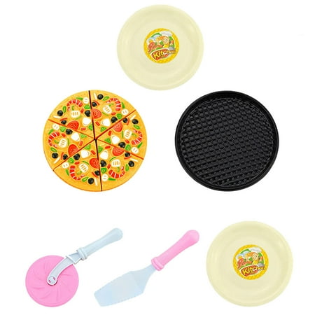 Toys Food Kid Fake Pretend Pizza Kitchen Playset Cook Children Kids Educational Playing