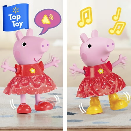 Peppa Pig Toys Peppa’s Muddy Puddles Party Doll, Musical Toys for Girls and Boys Ages 3+