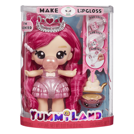 Yummiland Large Doll + Lipgloss Pet- Bianca Bubblegum, Ages 4+