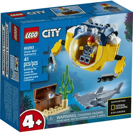 LEGO City Ocean Mini-Submarine 60263 Building Toy, for Kids 4+ (41 Pieces)