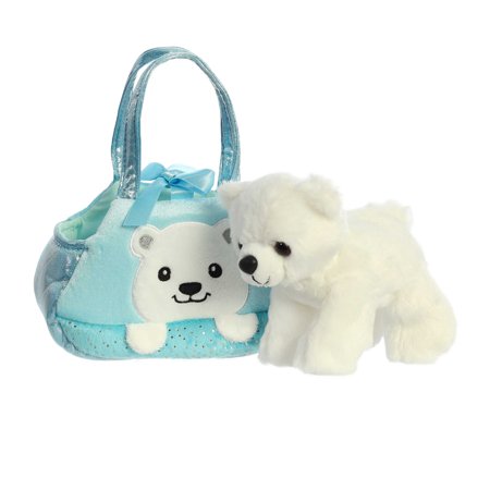 Aurora - Small Multicolor Fancy Pals - 7" Peek-A-Boo Polar Bear - Fashionable Stuffed Animal