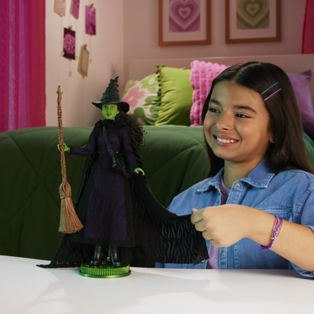 Universal Pictures’ Wicked Deluxe Elphaba Fashion Doll & Accessories with Braided Hair & Posability