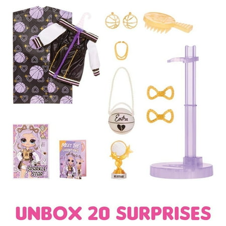 LOL Surprise OMG Sports Fashion Doll Sparkle Star with 20 Surprises Including Multiple Fashion & Sports Accessories – Great Gift for Kids Ages 4+