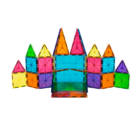 MAGNA-TILES Classic 37 Piece Magnetic Construction Set, The ORIGINAL Magnetic Building Brand, for Child Ages 3+