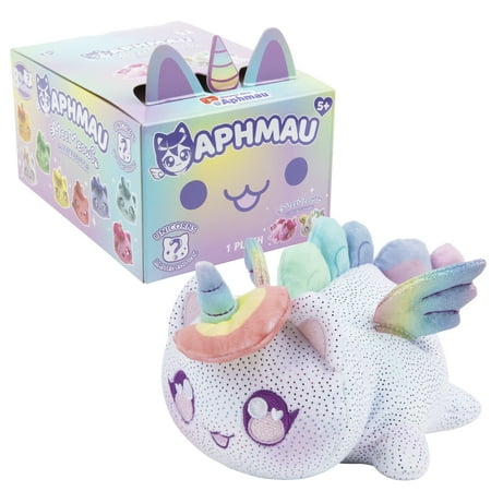 Aphmau 6” MeeMeow Mystery Plush – Unicorn Collection; YouTube Gaming Channel, Blind Box, 1 of 8 Possible Unicorn MeeMeows, Official Aphmau Merch