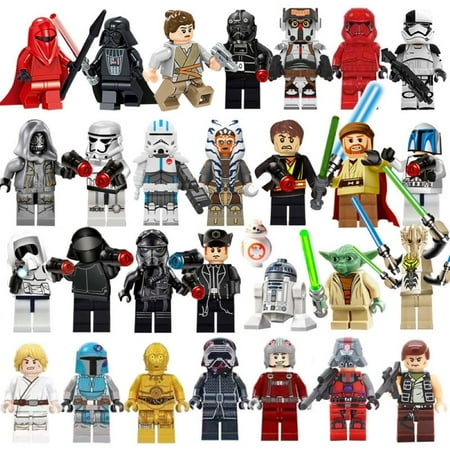 29 PCS Star Wars Figures Building Blocks Toys Set, Star Wars Action Figures Building Kits Christmans Birthday Gift for Kids and Fans