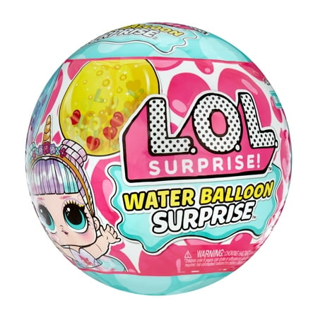 LOL Surprise Water Balloon Surprise Dolls, Glitter, 4 Ways to Play, Reusable, Limited Edition