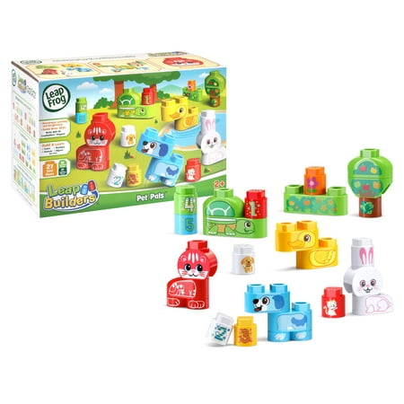 LeapFrog LeapBuilders Pet Pals Learning Blocks Toy for Kids