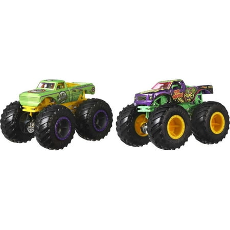 Hot Wheels Monster Trucks Demolition Doubles, Set of 2 Toy Trucks (Styles May Vary)