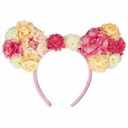 Disney- Minnie Mouse Girl's/Tween Ears Multi-Color Floral Crown Headband.