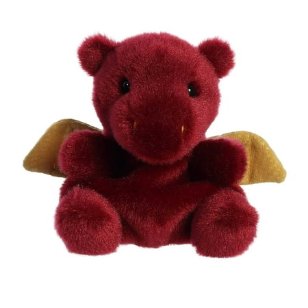 Aurora - Mini Red Palm Pals - 5" Aidan Dragon - Adorable Stuffed Animal