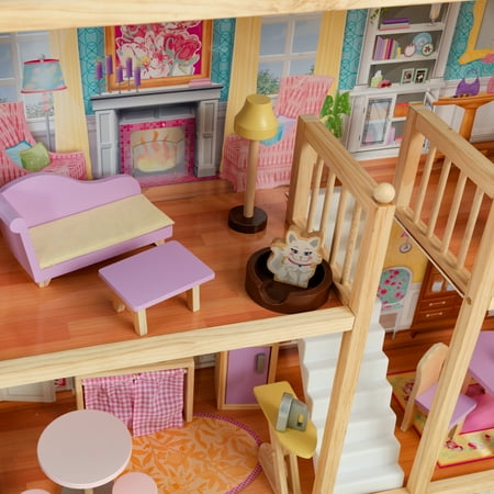 KidKraft Grand View Mansion Wooden Dollhouse with 34 Accessories, Ages 3 and up