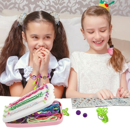 Rirool Girls Friendship Bracelet Making Kit, Crafts for Girls Age 8-12, DIY Jewelry Craft Kit for 7 8 9 10 11 12 Year Olds, Resilient Friendship Bracelet Toy, Birthday Gift for Girls