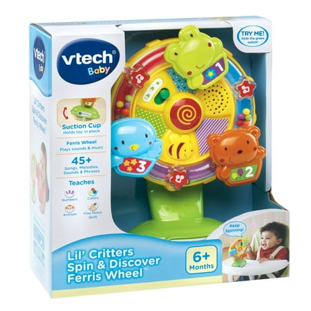 VTech Lil' Critters Spin and Discover Ferris Wheel, Toddler Learning Toy