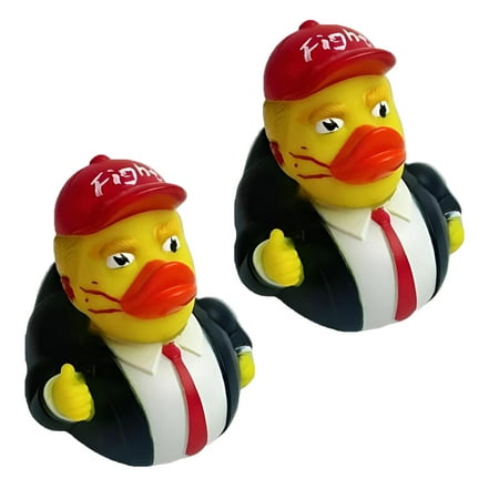 2PCS Trump Rubber Duck Baby Funny Bath Toys - Trump 2024 Rubber Duckies Toy for Kids Gift Birthdays Baby Showers Bath Time