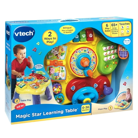 VTech Magic Star Learning Table Alphabet Toys with Accessories Included, Baby and Toddler Toys