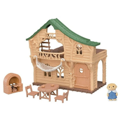 Calico Critters Lakeside Lodge Gift Set, Dollhouse Playset with Figure and Furniture