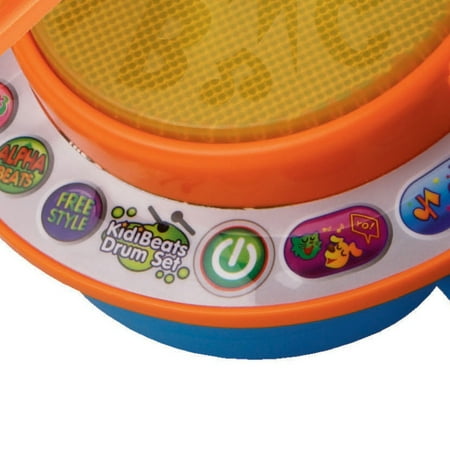 VTech KidiBeats Drum Set Toy Musical Instruments with Accessories Included, Baby and Toddler Toys