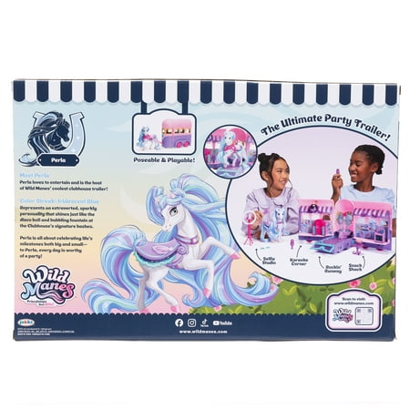 Wild Manes Perla's Pink Ultimate Clubhouse Runway Trailer Interactive Playset Articulated Horse Doll