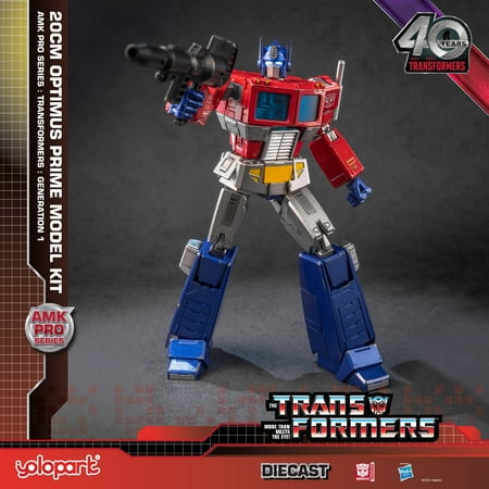 YOLOPARK Optimus Prime Transformer G1 Action Figure Toy, 7.87", 40th Anniversary Collector's Edition, No Converting